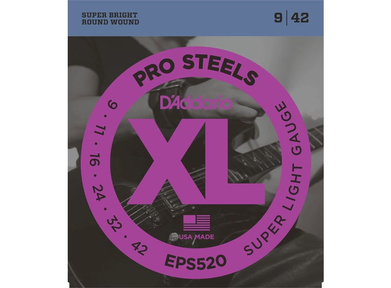 D'Addario EPS520 elgitarstrenger (009-042) (rustfrie) 